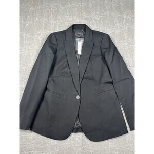 J. Crew Black Bi Stretch Casual Suit Coat Blazer Jacket Business Casual NWT 2